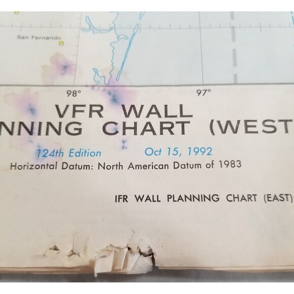 IFR wall planning chart East low altitude US 1992 - Picture 4 of 7